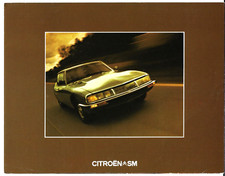 Citroen SM 2.7 V6 EFi 1973-1975 UK Market Foldout Sales Brochure
