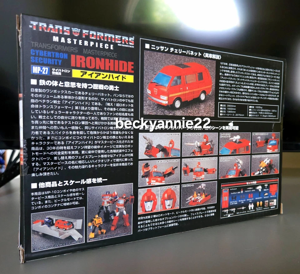 Transformer Masterpiece MP-27 IRONHIDE Nissan Cherry Vanette ¡SELLADO NUEVO! Foto 4 de 4