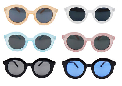 Ella Jonte Sonnenbrille rund Boho Ibiza Beige Rosa Blau Transparent Festival