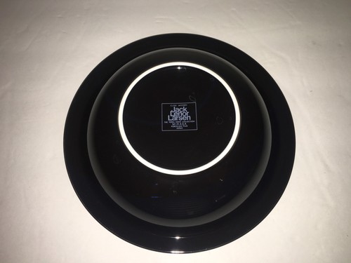 5er Set Jack Lenor Larsen Suppe Müslischüssel Geschirr schwarz CL701 Mystery MIKASA Japan - Bild 7 von 8