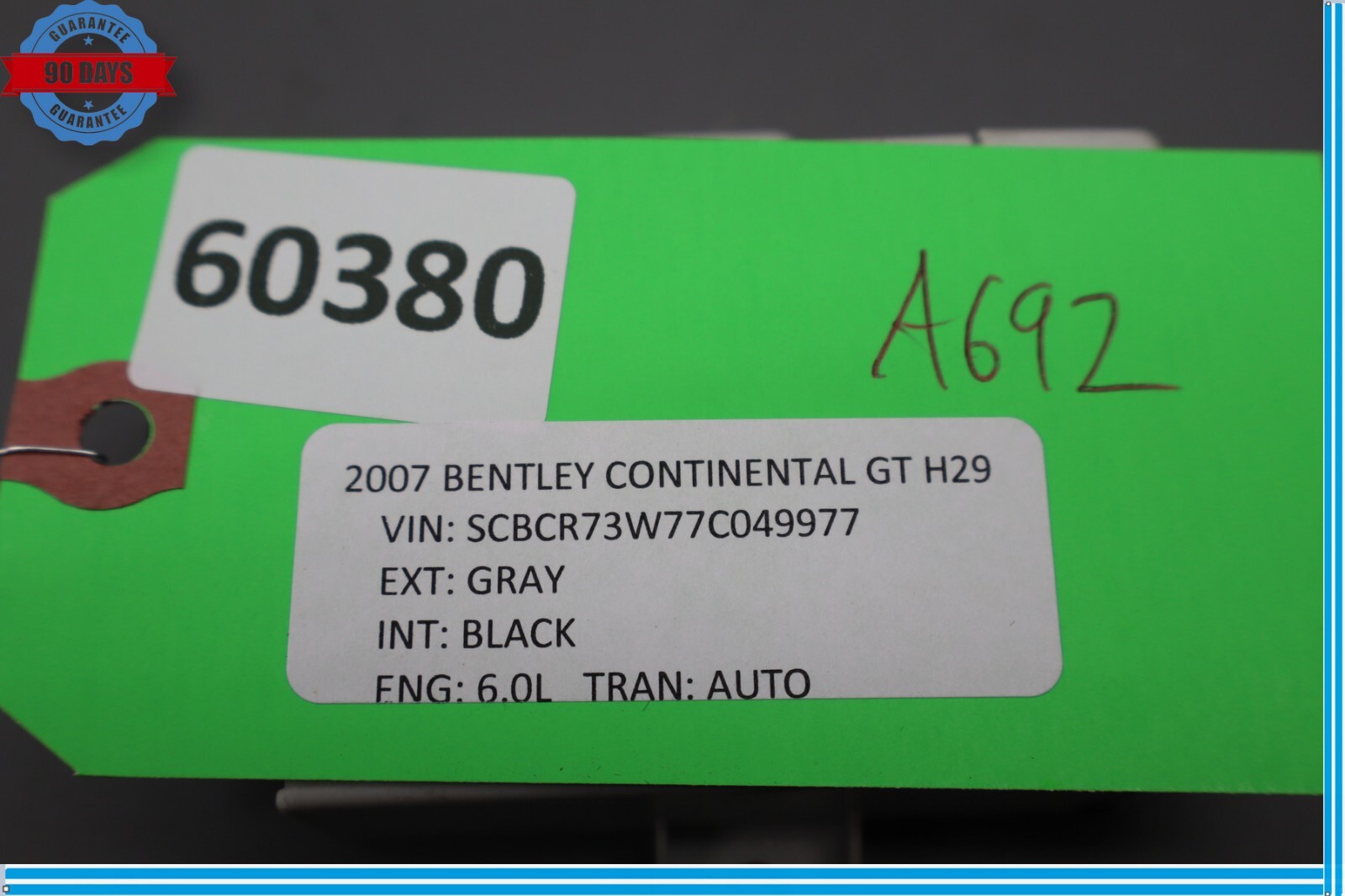 06-07 Bentley Continental GTC GT Tire Pressure Monitoring System TPMS Module Oem