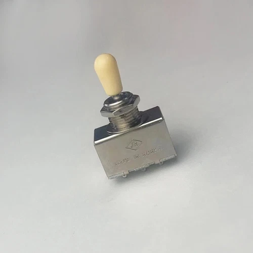 1pcs Electric Guitar 3 Way Toggle Switche Chrome with Tip Cap