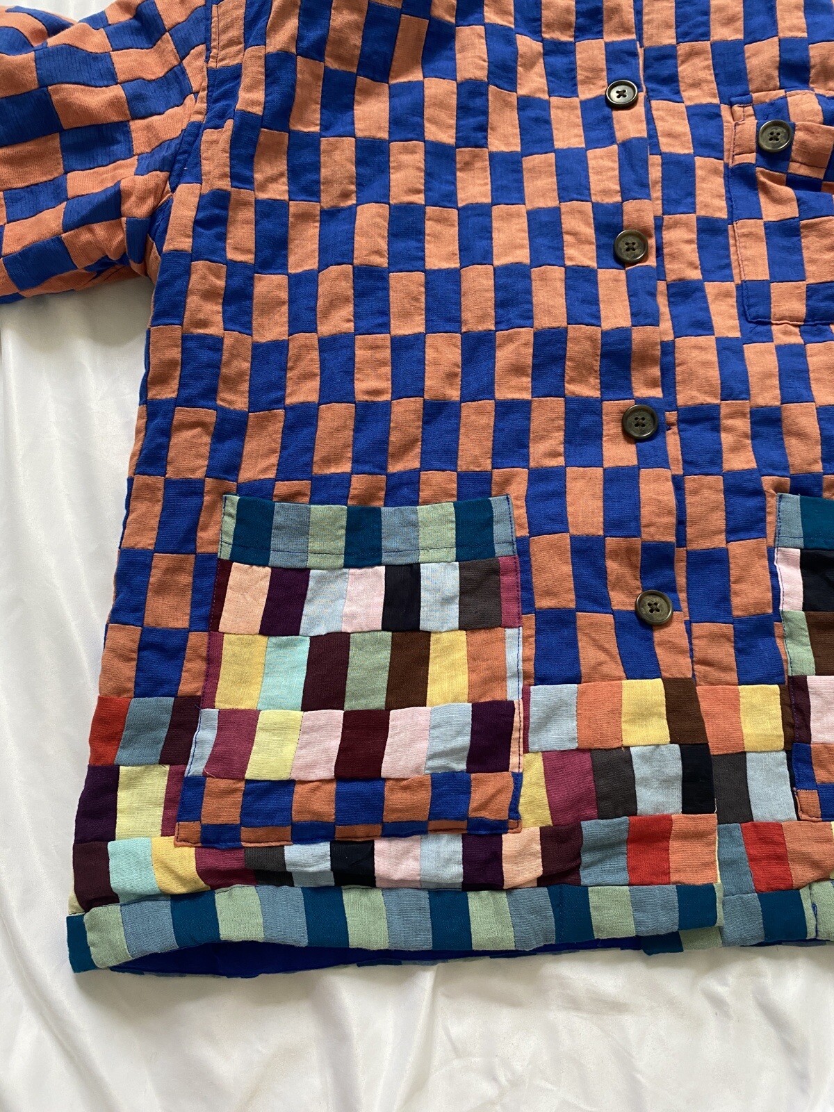 BODE Mini Patchwork Workwear Jacket size M/L - image 4