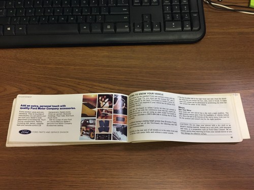 1980 Ford Thunderbird Car Owner's Manual - Picture 8 of 8