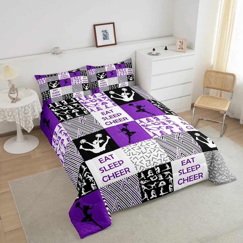 Juego de edredón Feelyou Cheer para niños niños niños niñas gimnasia edredón tamaño completo... Foto 3 de 4