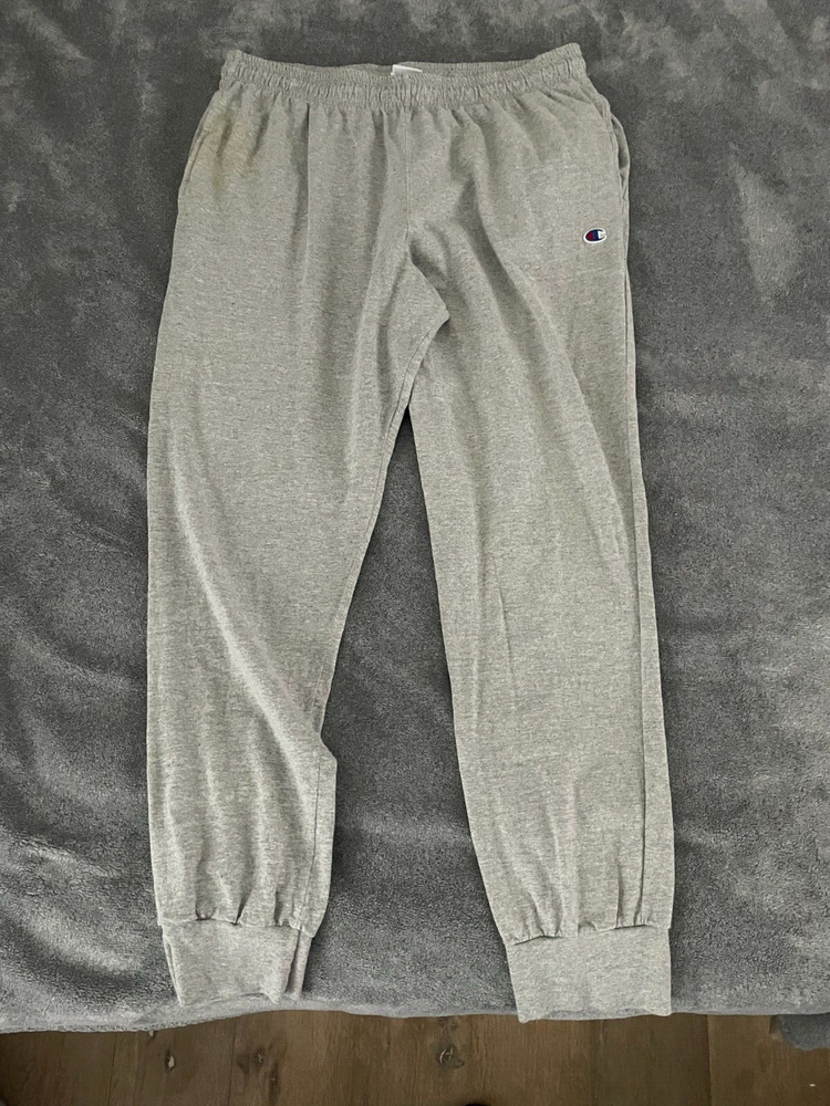 Champion Mens Cotton Jogger Sweatpants Oxford Gray X-Large Comfort Fit