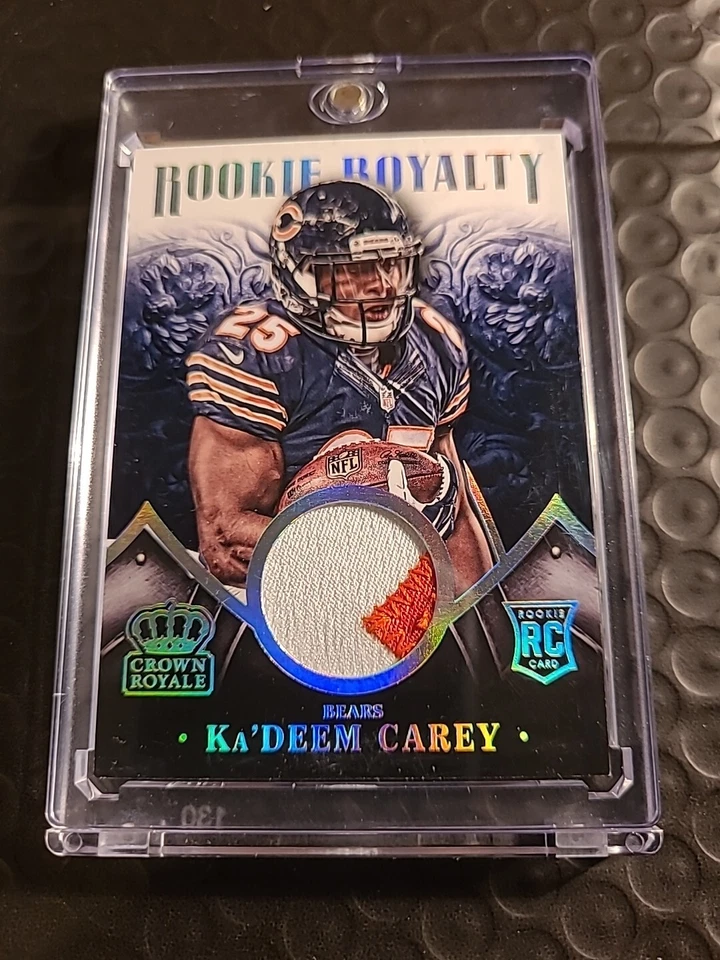 Ka'Deem Carey 2014 Crown Royale Rookie Jersey Card #RR18 Serial #29/99 - Image 4 of 4
