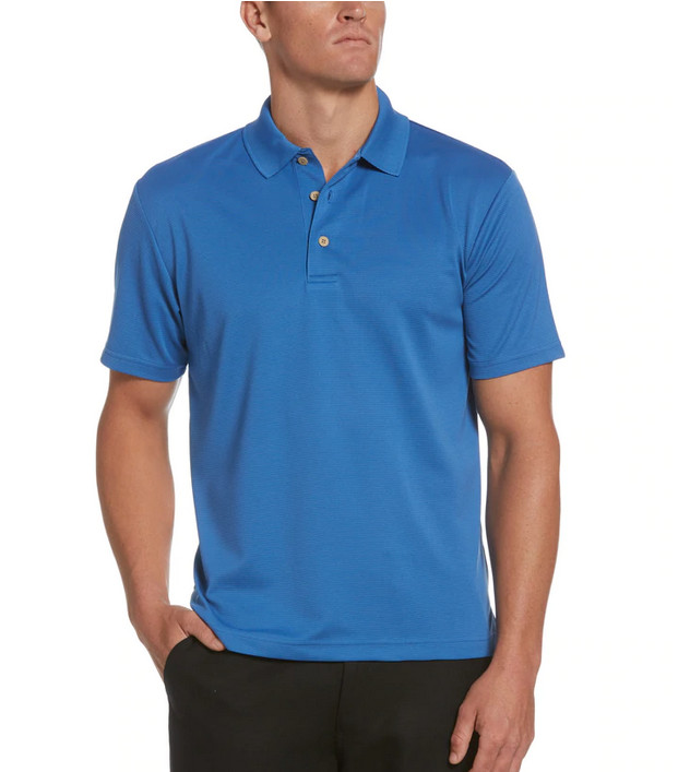 Поло Cubavera с однотонной текстурой,Французский синий,S