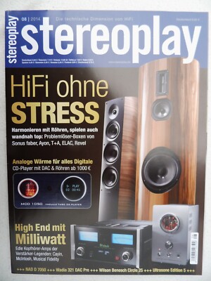 STEREOPLAY 8/14,NAD D 7050,ELAC FS 407,REVEL F206,SONUS VENERE 3.0,WADIA 321 DAC