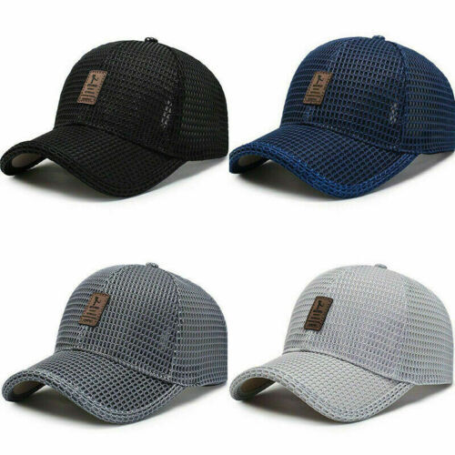 Mesh Trucker Baseball Cap - Quick-Dry, Breathable, Adjustable Strap, Sun Protection For Men & Women (Black) - View #5
