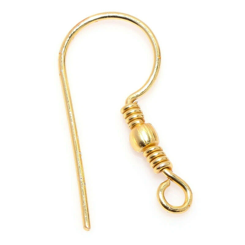 260 PCS 21X10MM EARRING FINDING 18K GOLD PLATED JEWELRY MAKING