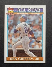 1991 Topps KEN GRIFFEY JR. All Star Seattle Mariners Outfielder HOF Card #392!!!