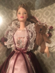 victorian barbie with cedric bear