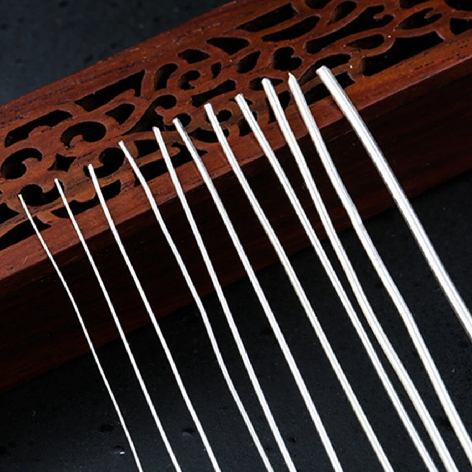 Alambre redondo de plata de ley 925 suave medio duro 100 cm 0,3 mm 0,4 mm 0,5 mm 0,6 mm