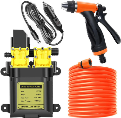 #ad Ultriumpro 12V Portable Pressure Washer 130 PSI for Cars amp; SUVs 20Ft Hose $99.99
