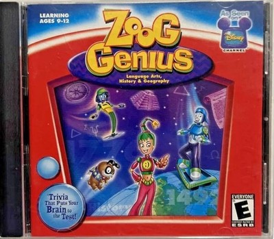 Zoog Genius (Disney): Language Arts, History & Geography CD-ROM PC Computer Game