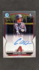 CHRISTIAN CERDA 2023 Bowman Chrome Auto #CPA-CCE Arizona Diamondbacks
