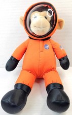 Smithsonian Institution NASA Spacesuit Monkey Plush Toy 2015 Orange Collectible