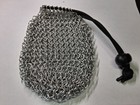 Handmade Chainmail Game Dice Bag Coin purse, Anodized aluminum. drawstring close — photo 5