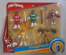 New IMAGINEXT Power Rangers Battle Pack Fisher-Price, Red, Green, Yellow , Zedd