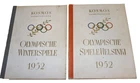 Lot of 2 Cosmos Cigarette Pictures Album Olympic Games 1952 Olympics