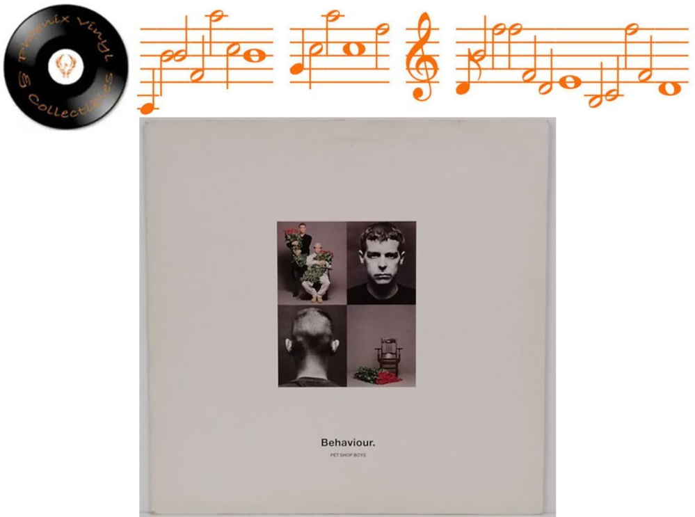 Pet Shop Boys Behaviour Vinyl LP + Inner Sleeve A3 B2 Pressing - NM