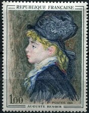 Timbre - FRANCE - Tableau de Auguste RENOIR - 1968 - Neuf ** - YT 1570
