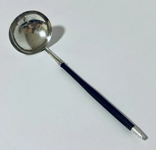 Antique Georgian Irish Solid Sterling Silver Toddy Punch Ladle Dublin 1822