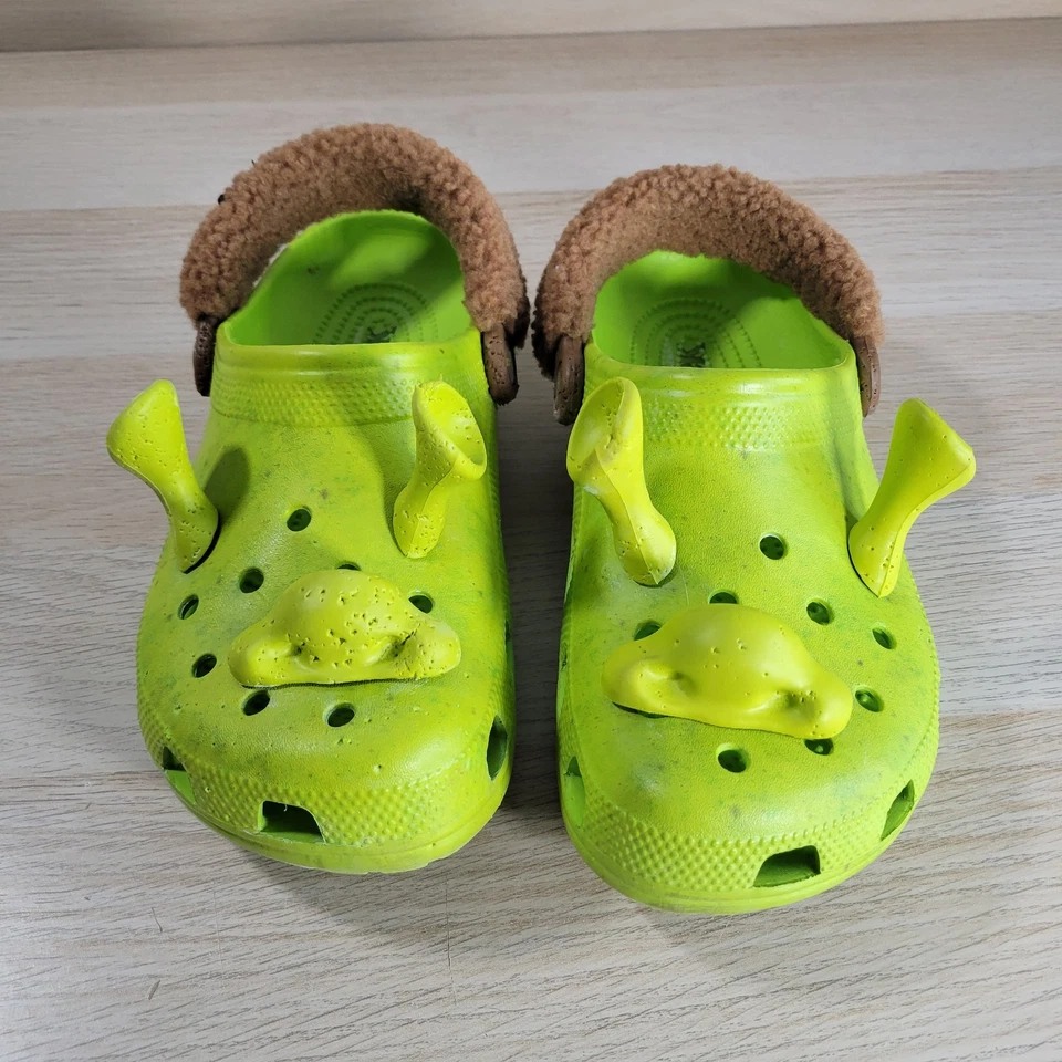 Shrek CROCS x DreamWorks Limited Classic Clog Womens Size 9 Green Slip On Shoe - Image 2 of 4
