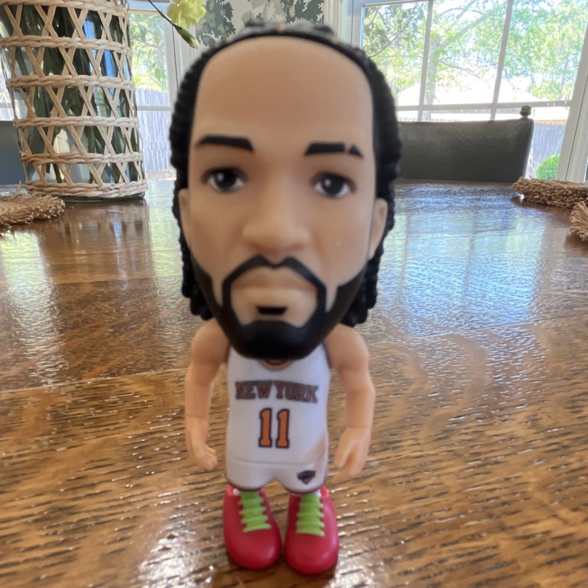 New York Knicks Brunson #11 NBA Ballers Figure White Jersey Red