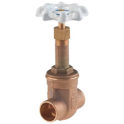 Milwaukee Valve Up149 1/2 Gate Valve, 1/2 In., Solder