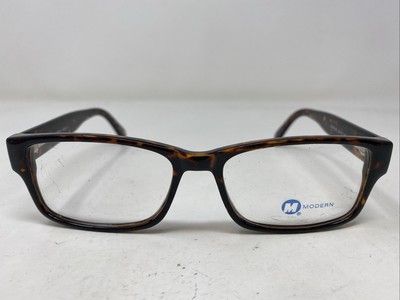 Modern Optical SLICK TORTOISE 54-17-145 Plastic Full Rim Eyeglasses Frame YK87