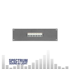Showtec MCB rack panel - Single Phase [PDPF9161] 9x 16A circuit breakers,