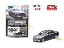 1/64 Mini GT #516 Mercedes-Maybach S680 Cirrus Silver & Nautical Blue MGT00516