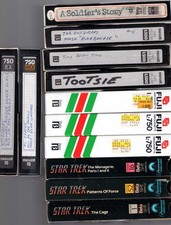 31 Used BETA tapes 3 Used Star Trek Beta tapes 3 NEW SEALED BLANK BETA tapes