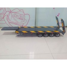 Used Metal 4-axle Trailer Semi-trailer for 1/14 RC Car RC Tractor Truck Vehicle