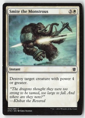 MTG - Smite the Monstrous #24 - Regular - KTK Khans of Tarkir