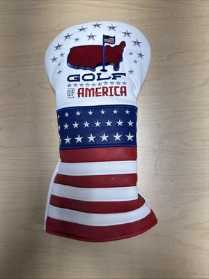 BIRDIE TIME Gulf of America Golf Driver Head Cover USA Flag Ryder Cup White Trump