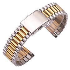 16MM Presidential Jubilee Stainless Steel Strap Bracelet Wristwatch Band NEW