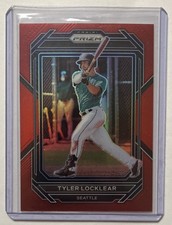 2023 Prizm Tyler Locklear Red Prizm #’d 177/199 Seattle Mariners VCU Rams
