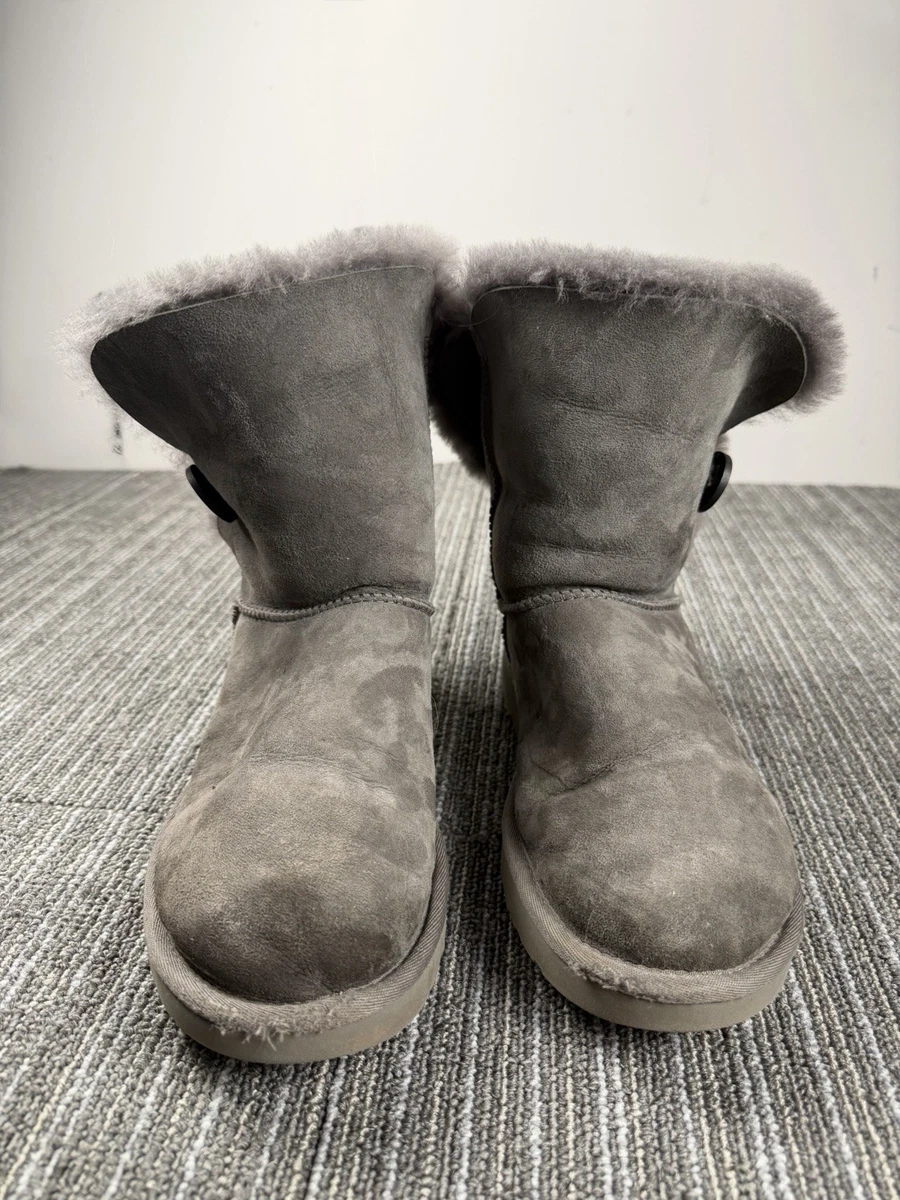 UGG Australia Bailey Button Gray Boots for Women for sale | eBay