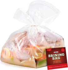 4 Pack Brining Bags for Turkey 26x22 Thick Marinating