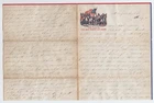 CIVIL WAR LETTER - 2nd Wisconsin  Vols - Carried Flag in Battle of Bull Run !!