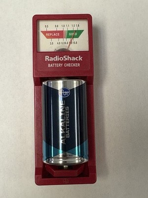 Rare Vintage Radio Shack 22-111 Battery Checker Tester for C D N AA AAA 9V Batts