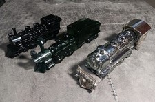 Vintage AVON Trains Bottles Decanters Empty Set Of 3 - Locomotive Conductor