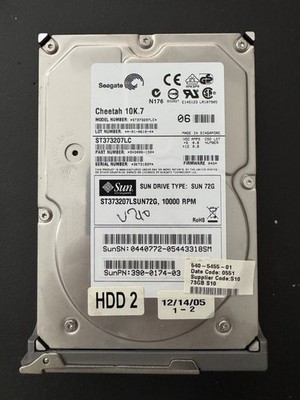 Sun/Seagate Cheetah 73GB Ultra320 SCSI 10K HDD ST373207LC
