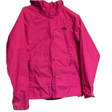 The North Face Windbreaker Hot Pink Jacket Size Medium Hyvent 2.5L Hoodie