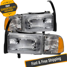 Spyder 9032141 Headlights Wcorner For 94-01 Dodge Ram 150094-02 Ram 25003500