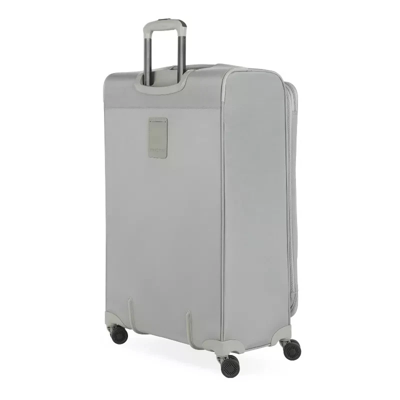 SWISS GEAR CHECKLITE SOFTSIDE CHECKED SUITCASE TEAR-RESISTANT 8 WHEELS - GRAY - Image 2 of 4