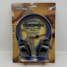 Koss HP-7 Stereophone Headphones Portable Stereophone Original Blister Pack NOS